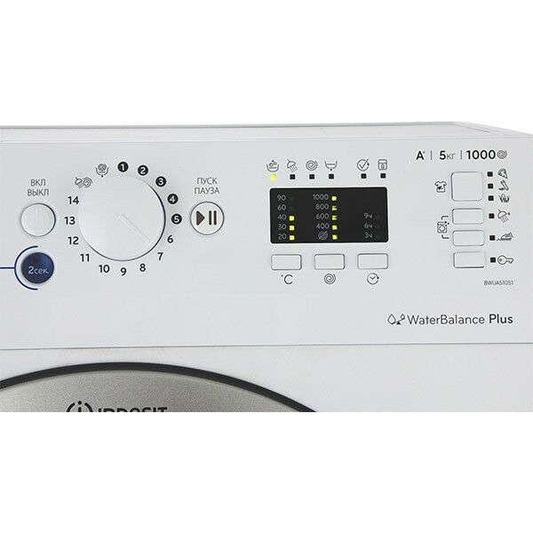 Стиральные машины: Cтиральная машина Indesit BWUA 51051 L S фронтальная, 5 кг, 1000 oб/мин, 60x35x85см, белый фотографии