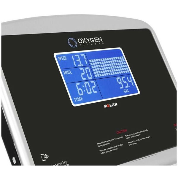 Беговые дорожки: Беговая дорожка Oxygen CLASSIC AURUM LCD Допустимая нагрузка на тренажер 150 кг фотографии