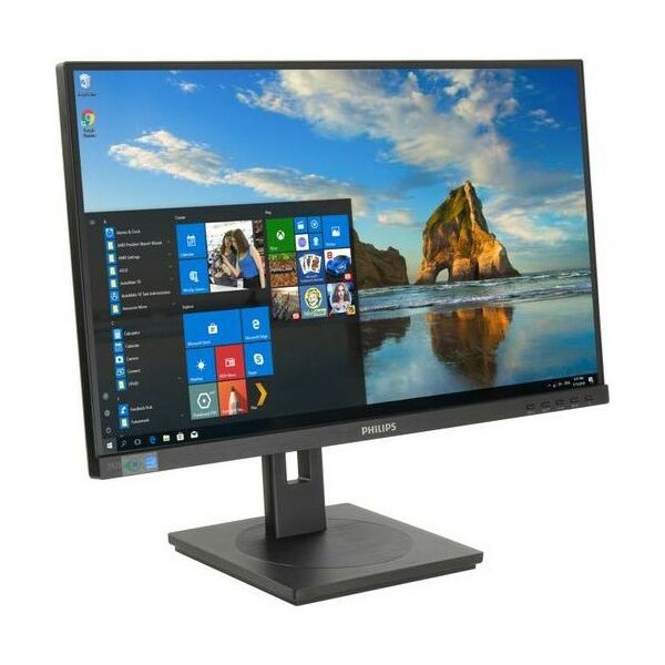 Мониторы: ЖК-монитор PHILIPS 242S1AE/00 23.8" LCD, 1920x1080, D-Sub, DVI, HDMI, DP, с поворотом экрана фотографии