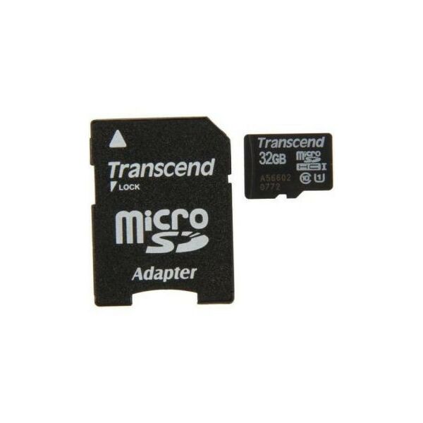 Secure Digital карты: Secure Digital  карта Transcend 32Gb UHS-I Class10  + microSD-->SD Adapter [TS32GUSDU1] фотографии