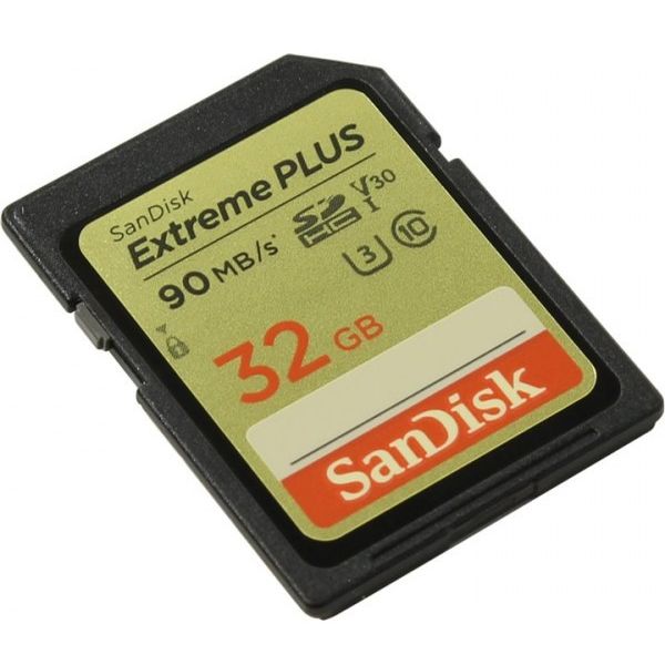 Secure Digital карты: Карта памяти SanDisk Extreme Plus 32Gb SDHC UHS-I U3 [SDSDXWF-032G-GNCIN] фотографии