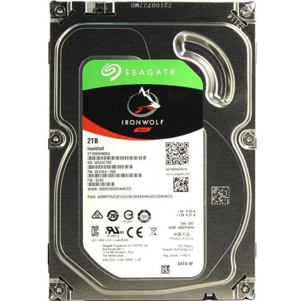 Жесткие диски: Жесткий диск Seagate 2Tb IronWolf SATA 6Gb/s 3.5" 5900rpm 64Mb [ST2000VN004] фотографии