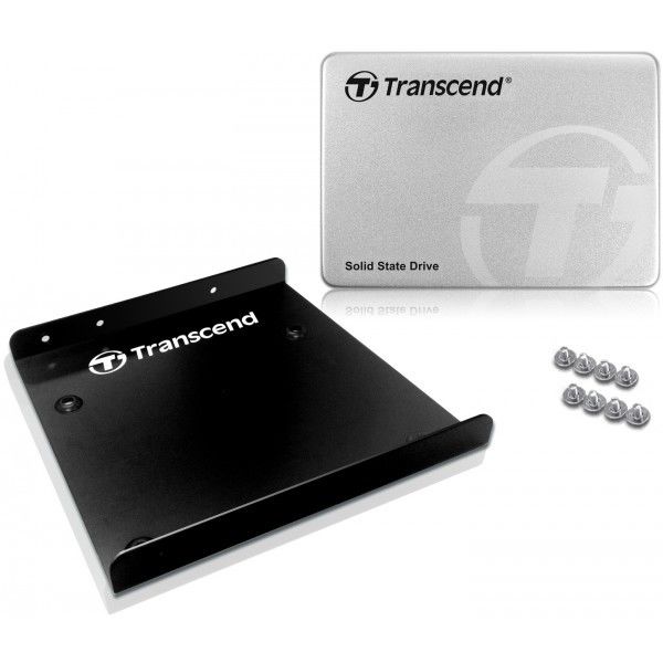 SSD-накопители: SSD-накопитель Transcend 512 Gb SSD370 SATA 6Gb/s 2.5" MLC+ 3.5" адаптер [TS512GSSD370S] фотографии
