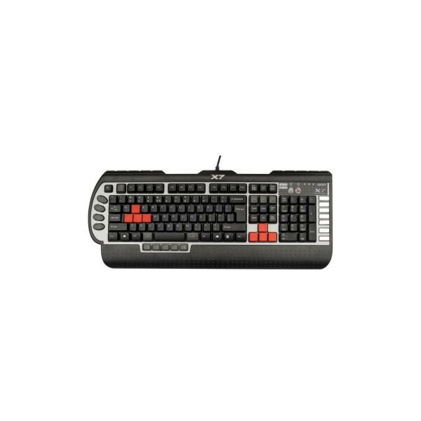 Клавиатуры: Клавиатура игровая A4-Tech X7-G800V USB, 104КЛ +7КЛ М/Мед +16 игровых, влагозащита фотографии