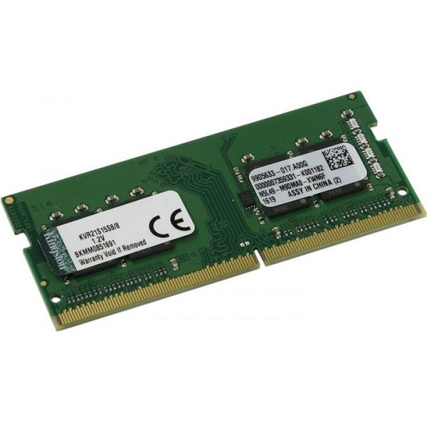 Память для ноутбуков: Модуль памяти Kingston 8Gb DDR4 SODIMM PC4-17000 CL15 [KVR21S15S8/8] фотографии