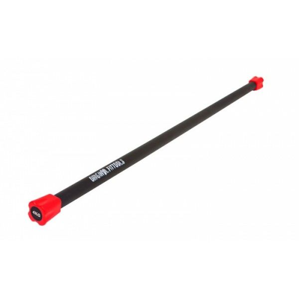 Фитнес оборудование: Бодибар Original FitTools FT-BDB-4 4 кг, красный наконечник фотографии