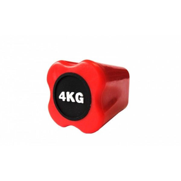 Фитнес оборудование: Бодибар Original FitTools FT-BDB-4 4 кг, красный наконечник фотографии