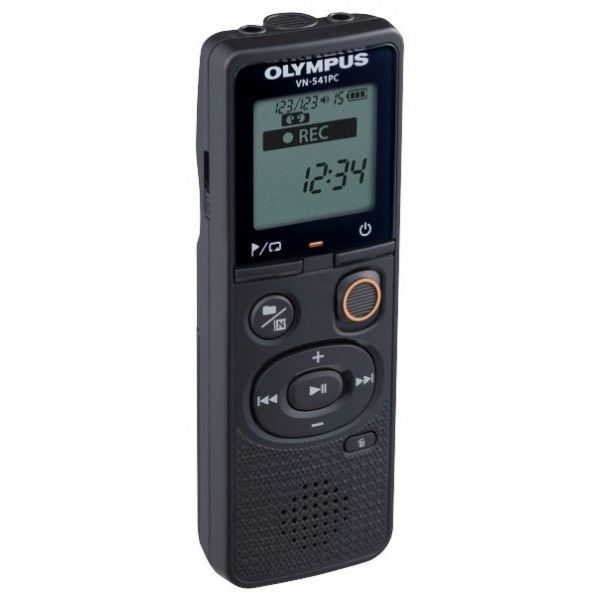 Цифровые диктофоны: Диктофон Olympus VN-540PC каналов записи: 1 (моно), 4 Гб, подключение к компьютеру, динамик, подключение наушников, регулировка чувствительности, размеры 38x108x20 мм, вес 67 г фотографии