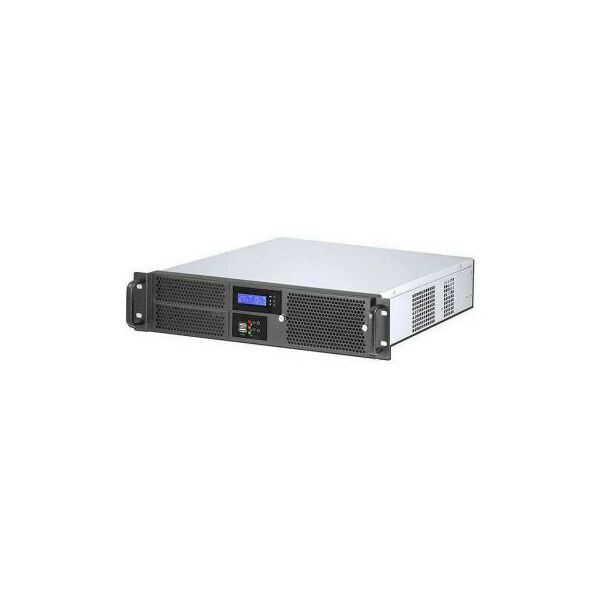 Корпуса компьютерные: Серверный корпус Procase GM238-B-0 Black Server Case 2U microATX, без БП, LCD display фотографии