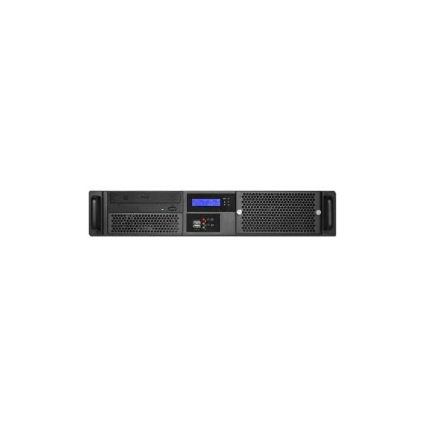 Корпуса компьютерные: Серверный корпус Procase GM238-B-0 Black Server Case 2U microATX, без БП, LCD display фотографии