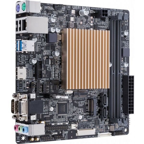Материнские платы: Материнская плата Asus PRIME J4005I-C Celeron J4005 onboard Dsub+HDMI GbLAN SATA Mini-ITX 2DDR4 RTL фотографии