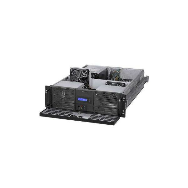 Корпуса компьютерные: Серверный корпус Procase GE301L-B-0 Black Server Case 3U E-ATX, без БП, с дверцей фотографии