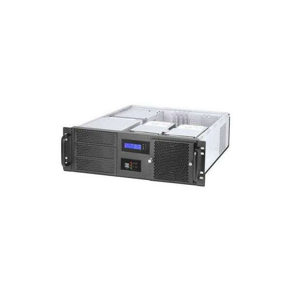Корпуса компьютерные: Серверный корпус Procase GM338-B-0 Black Server Case 3U ATX, без БП, LCD display фотографии