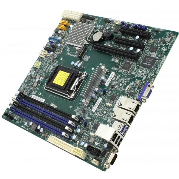 Материнские платы: Материнская плата SuperMicro X11SSH-F LGA1151 <C236> PCI-E SVGA 2xGbLAN SATA RAID microATX 4DDR4 RTL фотографии