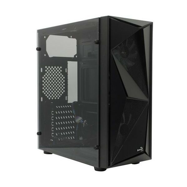 Корпуса компьютерные: Корпус AeroCool Glider Cosmo-G-BK-v1 Miditower ATX Без БП фотографии