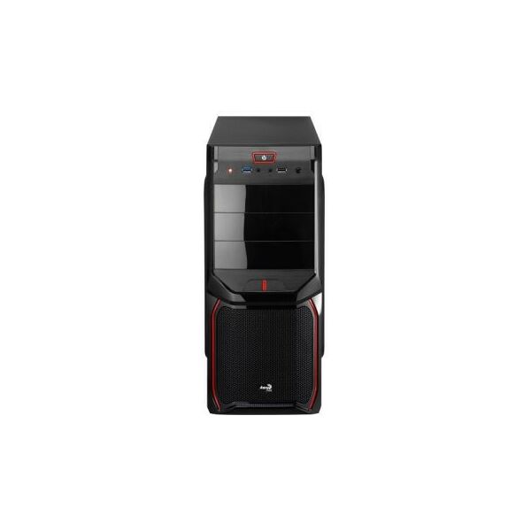 Корпуса компьютерные: Корпус AeroCool V3X Advanced Devil Red Edition Miditower ATX без БП фотографии