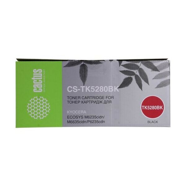 Для Kyocera: Картридж Cactus CS-TK5280BK Black для Kyocera  Ecosys P6235cdn/M6235cidn/M6635cidn фотографии