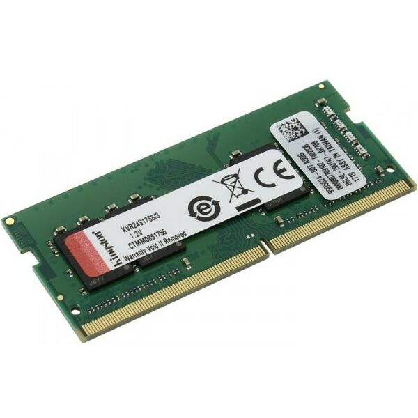 Память для ноутбуков: Модуль памяти Kingston 8Gb DDR4 SODIMM <PC4-19200> CL17 (for NoteBook) [KVR24S17S8/8] фотографии