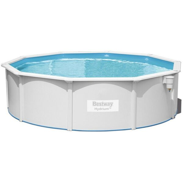 Бассейны: Бассейн стальной BestWay Hydrium 460 х 120 см песчаный фильтр-насос, лестница, подстилка, тент [56384] фотографии