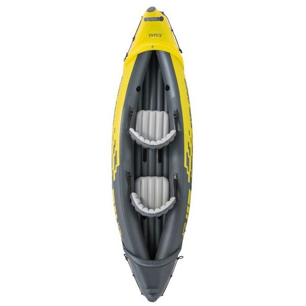 Лодки: Лодка Intex Explorer K2 2 местная, 312 х 91 х 51 см, алюминиевые вёсла 213 см, насос, 2 сиденья, до 180 кг [68307NP] фотографии