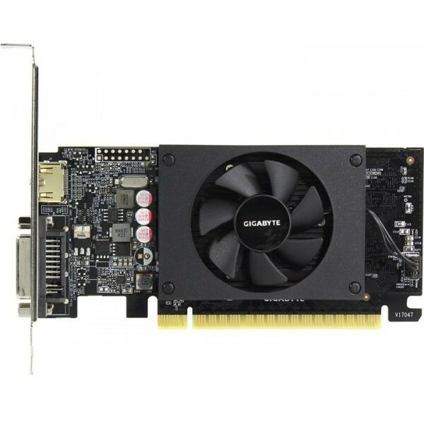 Видеокарты: Видеокарта GigaByte GeForce GT710 2Gb <PCI-E> GDDR5 DVI+HDMI RTL [GV-N710D5-2GL] фотографии