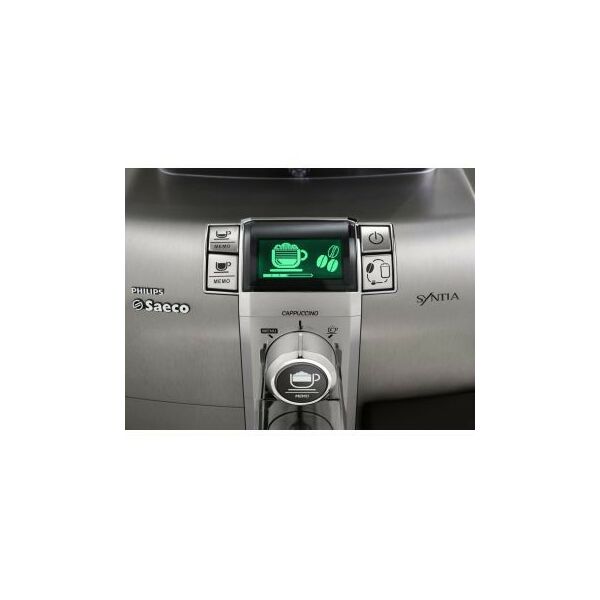 Кофемашины: Кофемашина PHILIPS HD8838/09 Saeco Syntia Cappuccino эспрессо, кофе лунго и капучино одним нажатием кнопки, система подачи молока, автоматическая очистка, съемная варочная группа и резервуар для воды фотографии