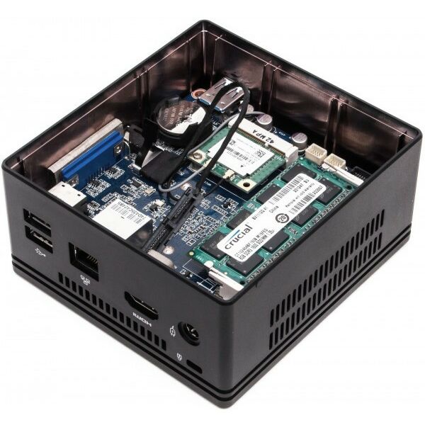 Barebone системы: Barebone система GigaByte GB-BXBT-2807 Celeron N2807, 1.58 ГГц, SVGA, HDMI, GbLAN, WiFi, BT, mSATA, 1DDR-III SODIMM фотографии