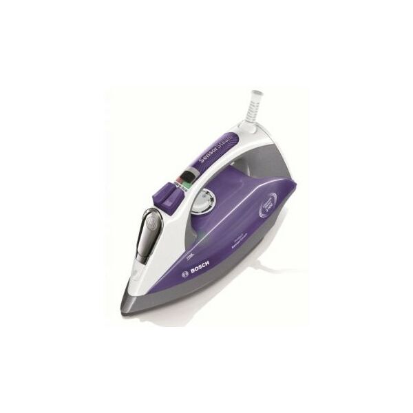 Утюги: Утюг BOSCH TDS1217 SensorSteam TextileProtect 3100 Вт, 65 г/мин, Ceranium Glissee, белый/фиолетовый фотографии