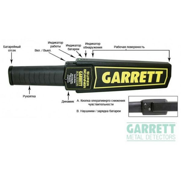 Металлоискатели: Металлодетектор досмотровый Garrett Super Scanner фотографии