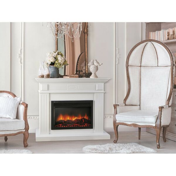 Камины: Портал Firelight Bianco 25 белый фотографии
