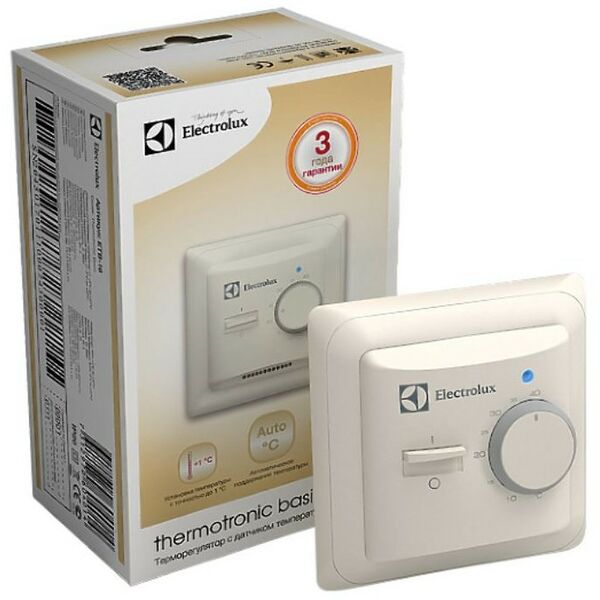 Теплые полы: Терморегулятор Electrolux ETB-16 фотографии