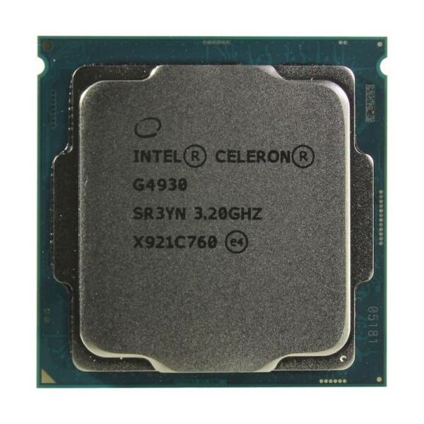 Процессоры: Процессор Intel Celeron G4930 3.2 GHz/2core/SVGA UHD Graphics 610/2Mb/54W/8 GT/s LGA1151 фотографии
