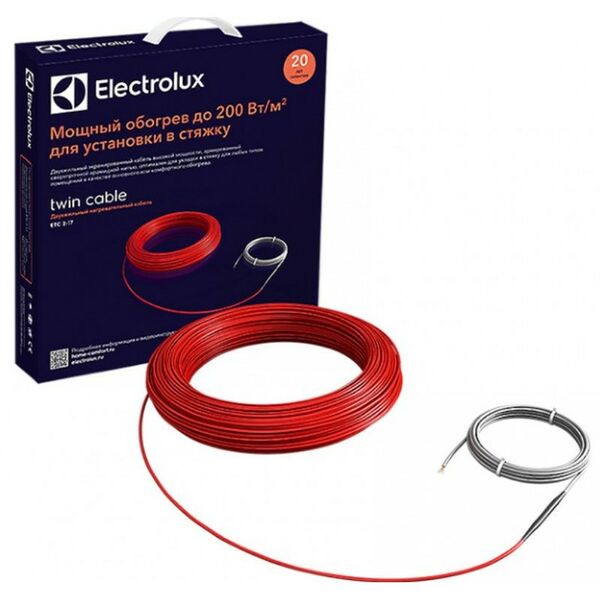 Теплые полы: Кабель Electrolux ETC 2-17-1000 комплект теплого пола фотографии