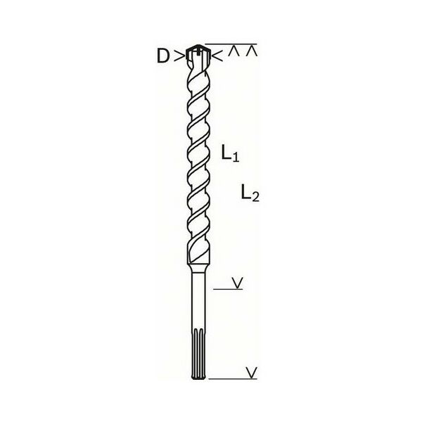 Буры, пики, коронки, сверла: Сверло по бетону BOSCH 2608833961 SDS max-4, 14x200x340мм фотографии