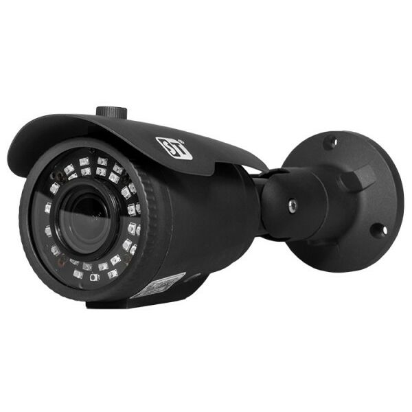 Камеры видеонаблюдения: Видеокамера ST ST-2013 цветная, разрешение: 2MP (1080p)/960H, уличная 4-in-1 (4 режима работы: AHD/TVI/CVI/Analog), с ИК подсветкой, цилиндрическая (Bullet), сенсор: 1/2,9" Progressive Scan CMOS, фокусное расстояние: 2.8-12mm (соответствует 103-30,8° по горизонтали), дальность ИК подсветки: до 45 м фотографии