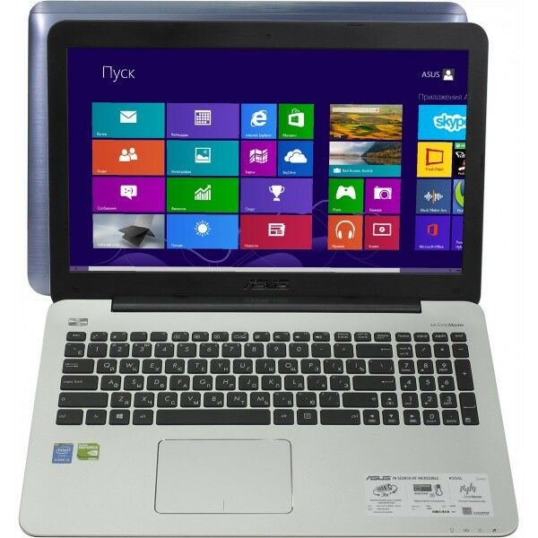Ноутбуки: Ноутбук Asus K555L i3 4030U/6/500/DVD-RW/820M/WiFi/BT/Win 8/15.6"/2.218 кг [90NB0627-M05080] фотографии