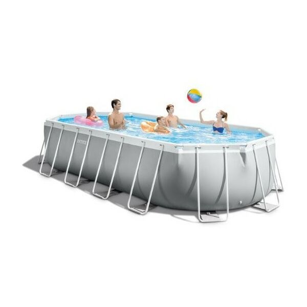 Бассейны: Бассейн каркасный Intex Prism Frame 610х305х122 см фильтр насос лестница тент подстилка [26798] фотографии