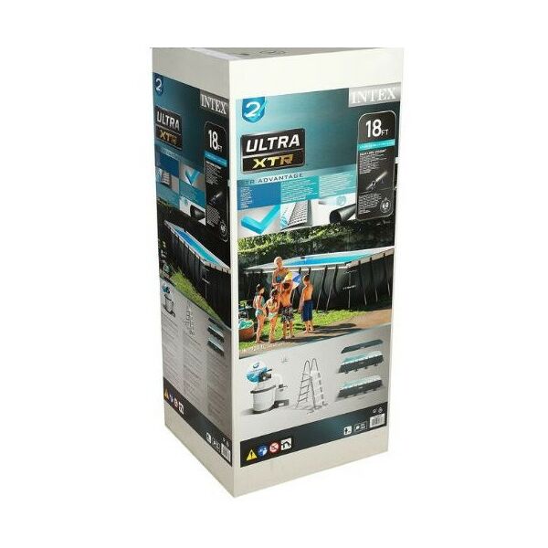 Бассейны: Бассейн каркасный Intex Ultra XTR Frame 549х274х132см песчаный фильтр насос лестница тент подстилка [26356] фотографии