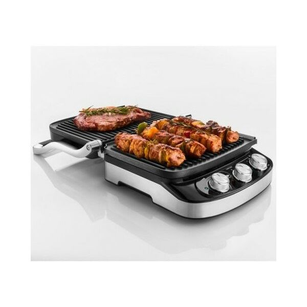 Фритюрницы, грили: Гриль DeLonghi CGH912 1,5 кВт, механическое управление, 31x34x16.5 см фотографии