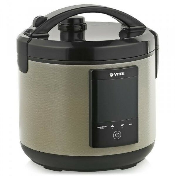 Мультиварки: Мультиварка Vitek VT-4271(CM) пластиковый лоток для приготовления на пару, мерная чашка, половник, лопатка, 6 стаканчиков для йогурта фотографии