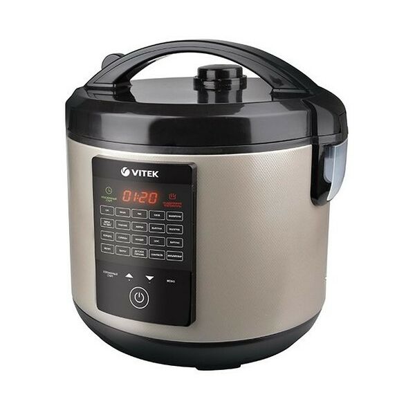 Мультиварки: Мультиварка Vitek VT-4271(CM) пластиковый лоток для приготовления на пару, мерная чашка, половник, лопатка, 6 стаканчиков для йогурта фотографии