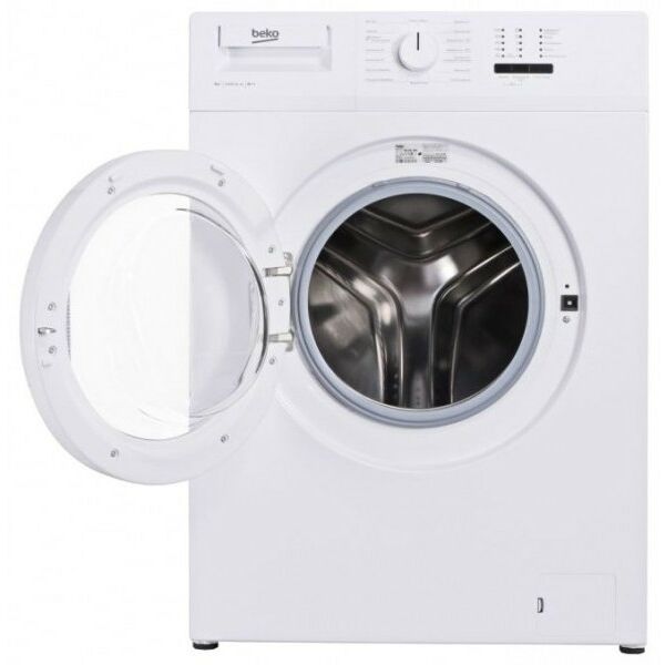 Стиральные машины: Стиральная машина Beko WRS 55P1 BSS фронтальная, 5 кг, 1000 oб/мин, 60x37x84см, серебристый фотографии