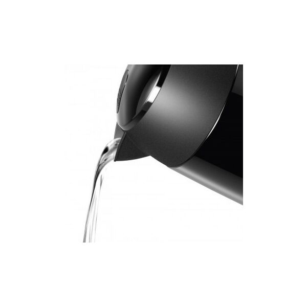 Чайники, термопоты: Чайник BOSCH TWK3P423 2400 Вт, 1.7 л, DesignLine, нержавеющая сталь, цвет черный,  скрытый нагревательный элемент, фильтр от накипи фотографии