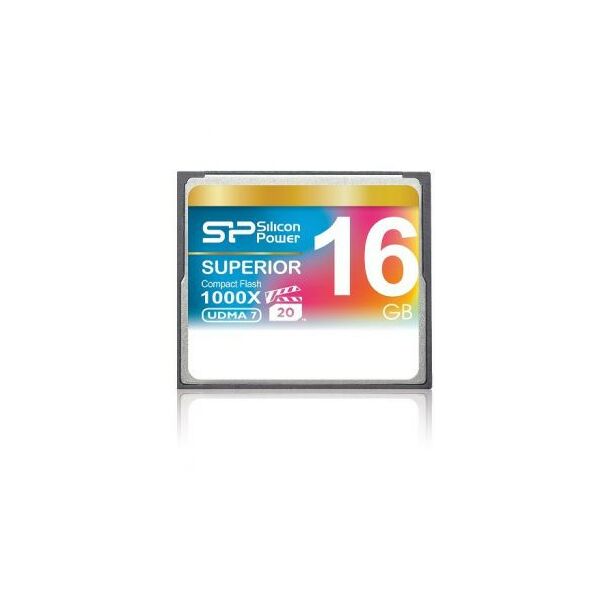 Compact Flash карты: Compact Flash карта Silicon Power CompactFlash Card 16Gb 1000x [SP016GBCFC1K0V10] фотографии