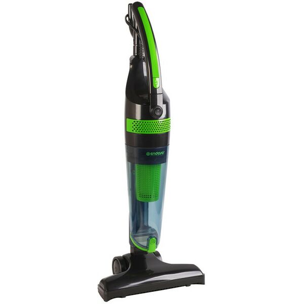 Пылесосы: Пылесос циклон вертикальный Endever SkyClean VC-292 650 Вт / 120 Вт, цвет черный/зеленый, HEPA-фильтр [90027] фотографии