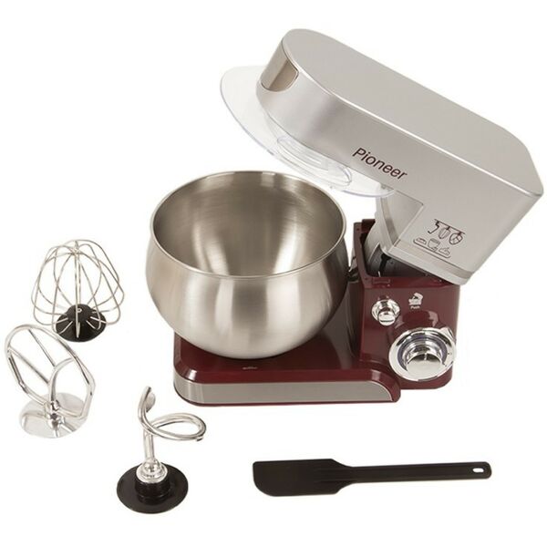 Миксеры: Миксер планетарный Pioneer MX322 wine maroon фотографии