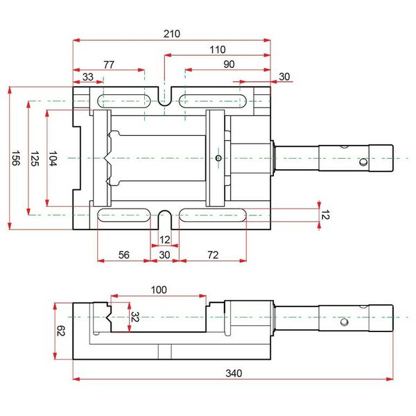 Тиски, струбцины, наковальни, верстаки: Cверлильные тиски KRAFTOOL 32716-100 100 мм, станочные трехсторонние фотографии
