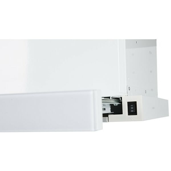 Вытяжки кухонные: Вытяжка кухонная подвесная Оasis UV-60WG (F) цвет белый + стекло фотографии