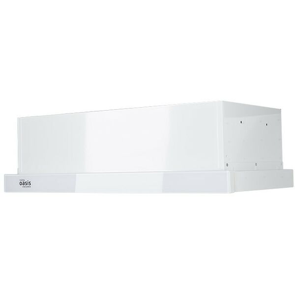 Вытяжки кухонные: Вытяжка кухонная подвесная Оasis UV-60WG (F) цвет белый + стекло фотографии