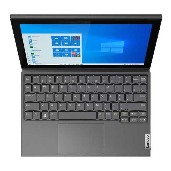 Планшеты: Планшет Lenovo IdeaPad Duet 3 10IGL5 Pent Silver N5030 1.1 GHz Quad/8GB/128GB/UHD Graphics 605/3G+LTE/WiFi ac/5.0/USB-C 3.2/2.0MP+5.0MP/microSD/30.00Wh/9.3 h/866 гр/10.3" WUXGA IPS/W10Pro/1Y/GREY [82HK000URU] фотографии